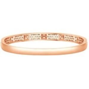 Rose Gold Crystal Stud Pendant Necklace - Elegant Statement Jewellery | Wowcher