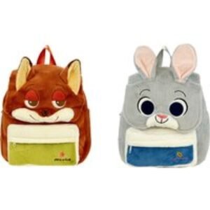 Kids Cartoon Plush Backpack in Rabbit or Fox - Spacious & Cute Design | Wowcher