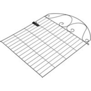 Vintage Style Metal Garden Fence Panels with Gate - Black | Wowcher