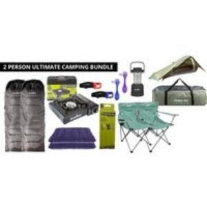 'Summit' Ultimate Camping Bundle with 2 Person Tent