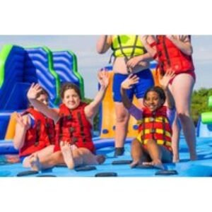 Entry to Inflatable Water Obstacle Course - Aqua Action | Wowcher