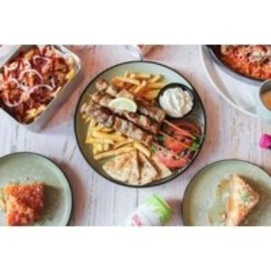 2 Course Greek Dining with Wine/Beer Upgrade for 2-4 at Greek Theory