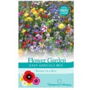 Easy-Grow Flower Garden Annuals Scatter Pack - 10 Colourful Species | Wowcher