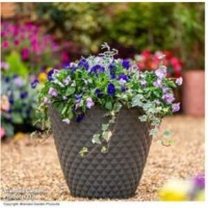 Slate Grey Diamond Planter - Large