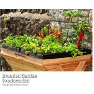 Large Wooden Raised Planter for Flowers
