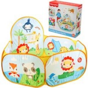 Fisher Price Portable Sports Ball Pit with 25 Colorful Balls & Basketball Hoop | Wowcher