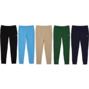 Lacoste Slim Fit Organic Cotton Fleece Sweatpants for Men | Wowcher