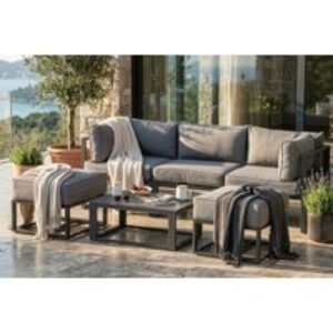 Outsunny 6-Piece Outdoor Sectional Daybed Sofa Set with Coffee Table