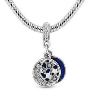 Rhodium Silver Plated Fiesta Charm Bracelet - Adjustable
