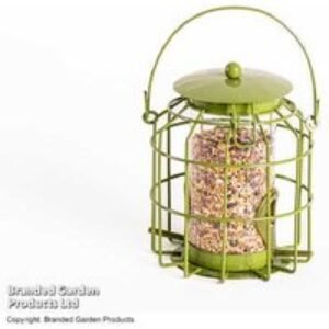 Mini Squirrel-Proof Bird Seed Feeder - Weather-Resistant Steel
