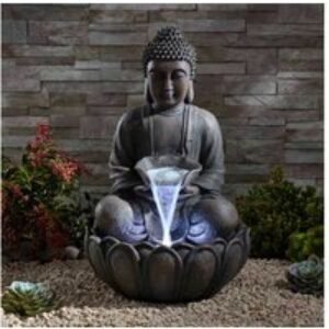 Bronze Sitting Buddha Garden Ornament - Outdoor Water Feature
