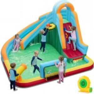 Inflatable Kids Water Slide & Bounce Castle with Pool