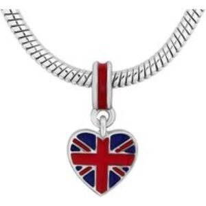 Rhodium-Plated British Charm Bracelet - Small 18.5cm