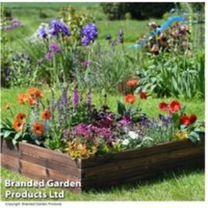 Wooden Raised Garden Bed Planter - 3 Sizes for Flowers & Veg | Wowcher