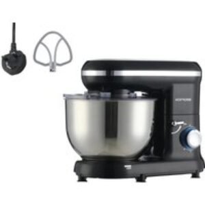 5.5-Quart Household Stand Mixer with Versatile Attachments - Black | Wowcher