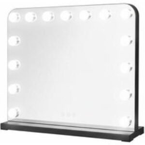 Hollywood Makeup Vanity Mirror with 15 Dimmable LED Lights & 3 Modes | Wowcher