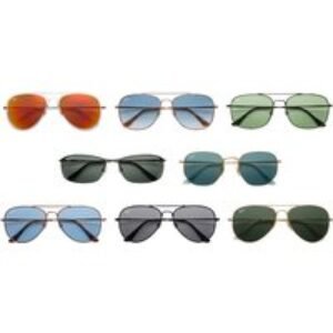Unisex Rose Gold Ray-Ban Reverse and Metal Icons Sunglasses - 8 Iconic Styles | Wowcher