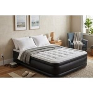 Trendi Inflatable Air Mattress with Built-In Electric Pump - Single or King Size | Wowcher