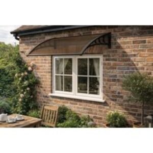 Outdoor Awning Canopy for Doors and Windows - Brown | Wowcher