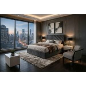 Upholstered Chicago Bed with Mattress - 6 Sizes & Colours | Wowcher