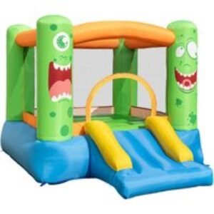Monster-Themed 2-in-1 Inflatable Bounce House with Slide | Wowcher