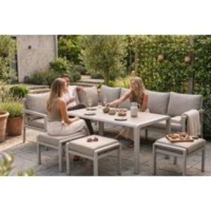 Pacific Lifestyle' Aruba 10-Seater Metal Sofa Set - Rising Table Option! | Wowcher