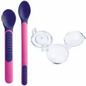 Mam Heat Sensitive Spoon 2 Units Pink