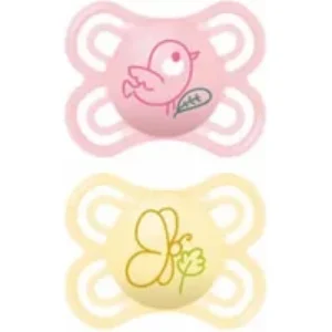 Mam Perfect Pacifier Reduces Risk of Misaligned Teeth Silicone 2–6 Months 2 Units
