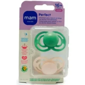 Mam Perfect Symmetrical Silicone Pacifier +16 Months Matt N Double Pack