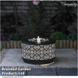 Mosaic Metal Garden Water Feature - Outdoor Decor Lantern