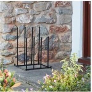 2 Tier Boot Stand - Sturdy Metal Outdoor Storage Rack for 6 Pairs