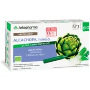Arkopharma Arkofluido Artichoke Fennel 20 Drinkable Ampoules