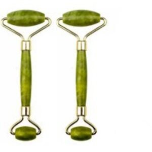 Jade Green Stone Facial Massage Roller - Circulation Boosting