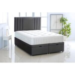 Plush Velvet Ottoman Storage Bed with Mattress | Wowcher