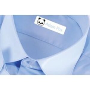 25 Personalised Iron-On Name Labels for Kids' & Baby Clothes - Durable