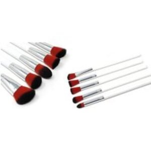 10-Piece Professional Makeup Brush Set - Soft Synthetic Bristles