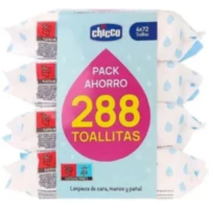 Chicco Wipes 4 X 72 Units