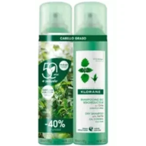 Klorane Purifying Dry Shampoo Nettle 2x150ml