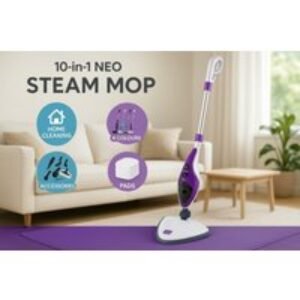 Neo 10-in-1 High-Powered 1500W Steam Mop - 4 Colours! | Wowcher