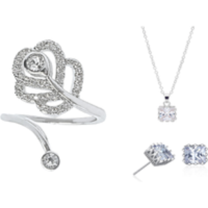 Elegant Zircon Jewellery Set - Necklace