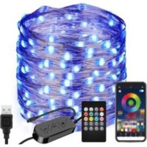App-Controlled SMART LED Christmas Tree Lights - Pre-Lit Festive String