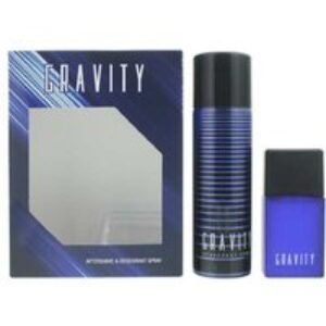 Coty Gravity Festive Eau de Toilette & Aftershave 2-Piece Gift Set - Classic Woody Unisex Fragrance