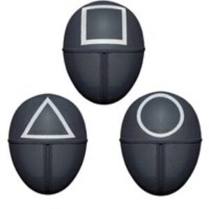 Squid Game Guard Halloween Costume - Mask & Red Jumpsuit