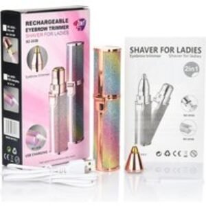 2-in-1 Electric Eyebrow Trimmer & Facial Hair Remover for Women - Precision