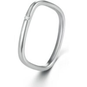 Crystal Loop Square Statement Ring - Gold or Silver Plated