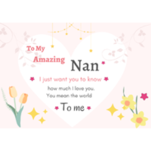 Adjustable Silver or Gold-Plated Nan Infinity Bracelet with Heart Tag & Gift Box | Wowcher