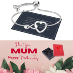 Elegant Adjustable Heart Bracelet with Gift Box | Wowcher