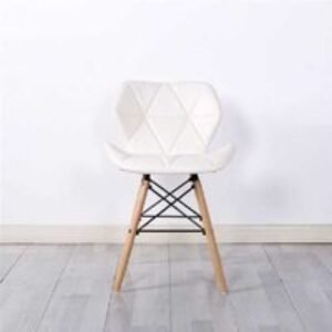 Millmead Faux Leather White Dining Chairs - Scandi Style
