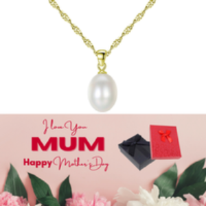 Elegant White Pearl Necklace with Gift Box | Wowcher