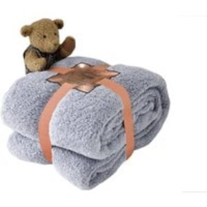 Teddy Bear Fleece Throw Blanket - Ultra-Soft Polyester